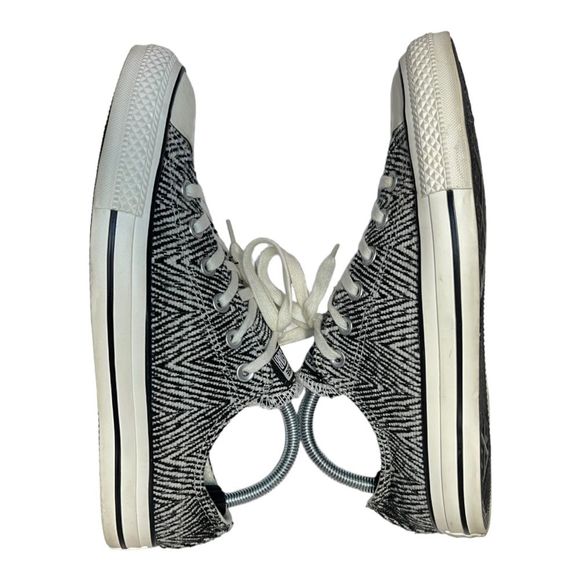 CONVERSE CHUCK TAYLOR ALL STAR ZIG ZAG SNEAKER SHOE WHITE BLACK 9.5 - Picture 4 of 9